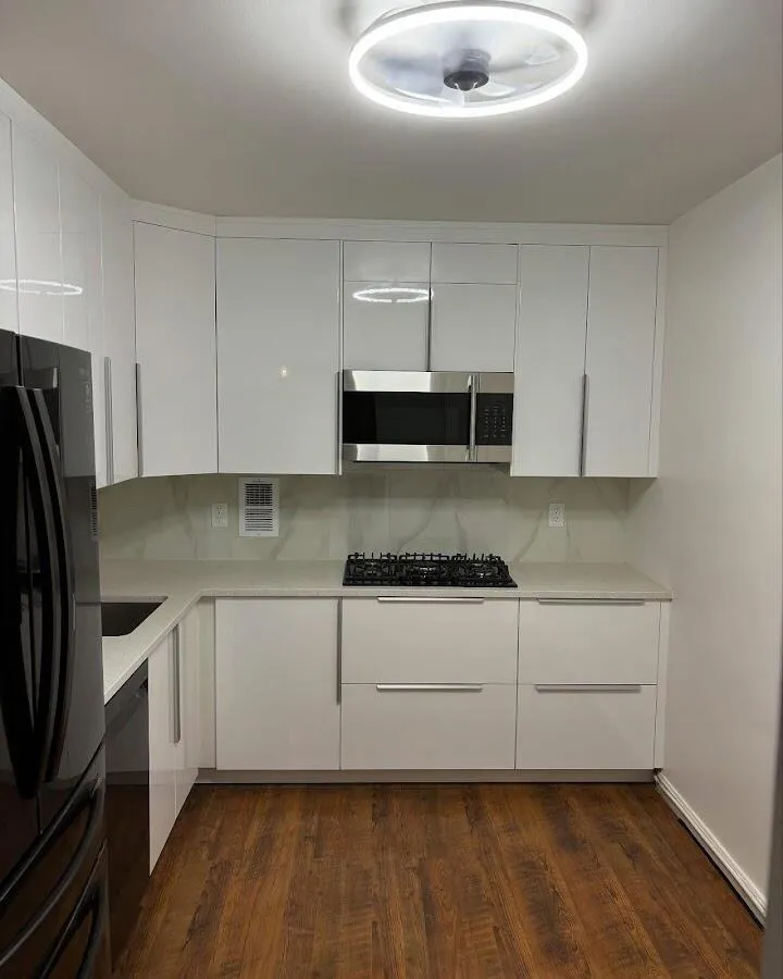 Renovated kitchen with quartz countertops in Dover